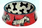 Breed Specific Dog Bowl, Scottish Terrier Small