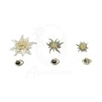 Alpenfl�stern Ansteck-Pins Edelweiss...