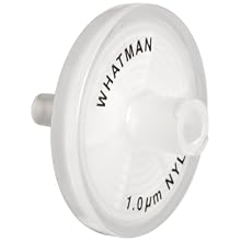 Whatman 6750-2510 Nylon Puradisc 25 Syringe Filter, 1.0 Micron (Pack of 50)