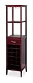 Winsome Wood Wine Tower, Espresso Finish