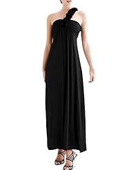 Polyester Empire   Waistline Summer Stretchy Shirred One Shoulder Prom Dress 