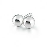 Bling Jewelry Designer Inspired Sterling Silver Bead Stud Earrings - 10mm
