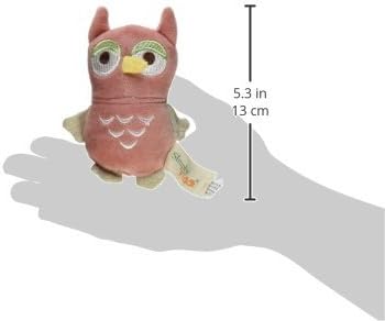 Simply Fido Beginnings Holiday Owl Toy, Red, 4"