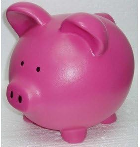 Pink Hot Ceramic Piggy Banks - Custom (13 Inch Custom)