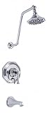 Danze D503068T Brandywood Tub and Shower Trim Kit, Chrome, Valve Not Included [並行輸入品]