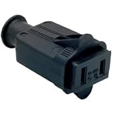 Pass & Seymour #86BKCC10 15A Black Rubber Connector