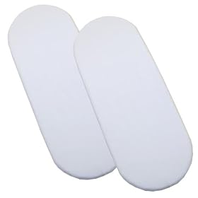 Fitted Cotton Moses Basket Sheets - Pack of 2 White