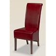 Springfield Burgundy Skirted Parson Chair (Set of 2)