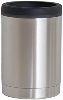 Zero Degree Vacuum Insulated Beverage Can Insulator for 12 Ounce Can, Gunmetal Gray