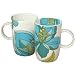 Ciroa Zoti Blue Fine Bone China Mugs