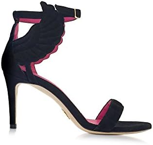 OSCAR TIYE WOMEN'S MALIKAH BLACK SUEDE SANDALS