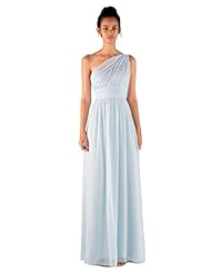 Chiffon/Polyester Illusion Empire   Waistline Sweetheart One Shoulder Prom Dress 