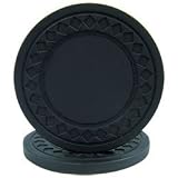 Super Diamond Poker Chips - Stampable - Black