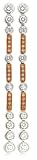 18k White and Rose Gold Pink and White Diamond Dangle Earrings (9/10 cttw)