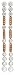 18k White and Rose Gold Pink and White Diamond Dangle Earrings (9/10 cttw)