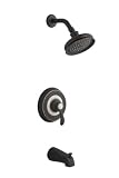 KOHLER K-T12007-4S-BRZ Fairfax Rite-Temp Pressure-Balancing Bath and Shower Faucet Trim with Lever Handle and Slip-Fit Diverter Spout, Valve Not Included, Oil-Rubbed Bronze