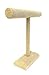 Bejeweled Display New Beige Linen Wood Necklace & Bracelet T-Bar Jewelry Display Stand 12
