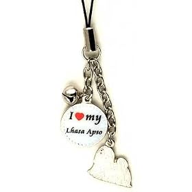 Lhasa Apso Dog Cell Phone Charm