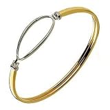 Hot Diamonds Gold Fusion Bangle .