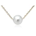 Two Days Only $41.99: 14k Yellow Gold Freshwater Cultured Single Pearl Pendant