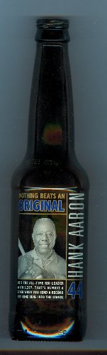 Hank Aaron Atlanta Braves Coors Beer Bottle