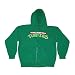 Teenage Mutant Ninja Turtles TMNT Classic Logo Kelly Green Zip Hoodie