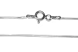 Sterling Silver Rounded Snake Chain - 16, 18, 20, 24, 26, 28, 30, 32 inch