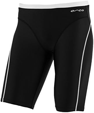 Orca Men's Core Swim Jammer (Large, Black/White)
