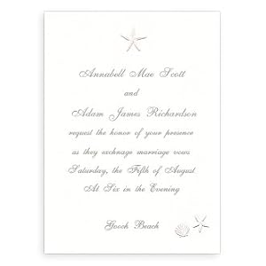 cheap beach wedding invitations