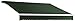 Awntech 16-Feet Galveston Semi-Cassette Manual Retractable Awning, 120-Inch Projection, Olive/Alpine
