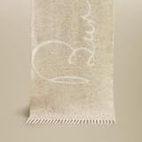 Burberry - New Burberry Two-tone Cashmere Signature Jacquard Scarf Cream