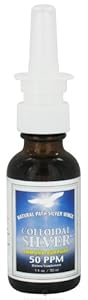Natural Path Silver Wings Colloidal Silver Mineral Supplement, 50 Ppm, 1 Fluid Ounce