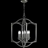 Quorum 6796-6-86 Atwood - Six Light Foyer, Oiled Bronze Finish Quorum 6796-6-86 Atwood - Six Light Foyer, Oiled Bronze Finish