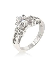Accented CZ Anniversary Ring