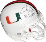 Clinton Portis Autographed/Hand Signed Miami Hurricanes Full Size Authentic Helmet 01 Champs