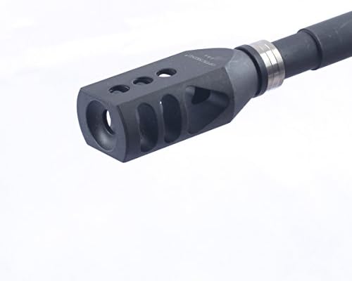 HawksTech® .308/7.62 Tanker Style Steel Muzzle Brake Triangular Baffles 5/8x24 Thread