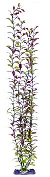 22 inch Artificial Red Giant Ludwigia Plant with Heavy Weight Base