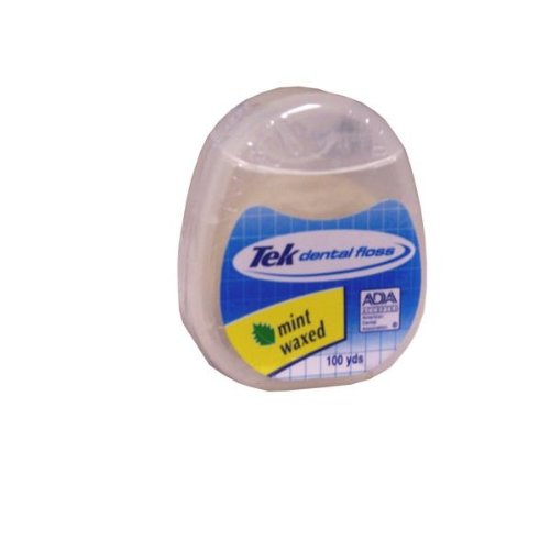 Image of Tek 100 Yard Mint Waxed Dental Floss (24 Pack)