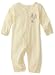 ABSORBA Unisex-baby Newborn Layette Loungewear Solid Embroidered Coverall Suit, Yellow, 3/6