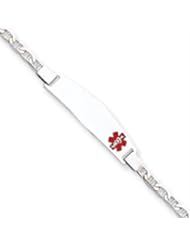 8 Inch 14k Gold White Gold Medical Jewelry Bracelet