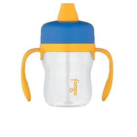 Thermos Foogo Phases Leak Proof Tritan Sippy Cup, 8 Ounce, Blue/YellowFoogoo Triton Phase 1 Sippy Cup 8 Ounce in your choice of colors