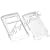 TRANSPARENT CLEAR SNAP-ON COVER HARD CASE PROTECTOR for LG VX9100 ENV2