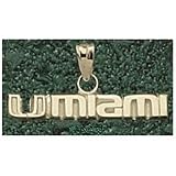 Anderson Jewelry Miami Hurricanes 3/16 Gold Charm