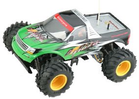 Childrens Toyshop  Toys : Green Radio Controlled HBX 4WD 1:10 SCALE  BONZER ELECTRIC OFF ROAD TRUCK READY TO RUN