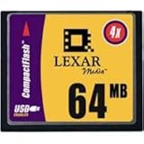 Lexar 64MB Compact Flash Memory Card