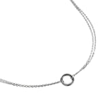 Fossil Damen-Charms Collier Edelstahl...