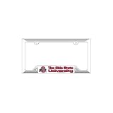 Ohio State Buckeyes White Plastic License Plate Frame