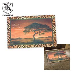 African Tree Welcome Mat