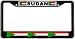 Sudan Sudanese Flag Black License Plate Frame Metal Holder