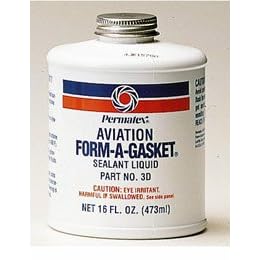 Permatex 80017 Aviation Form-A-Gasket #3 Sealant, 16 oz. Bottle